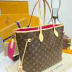 Louis Vuitton Neverfull Bandouliere Inside Out MM M12257 Peachblow